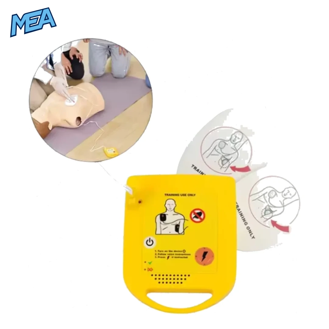 Portable XFT D0009 AED Trainer with LED guidance and voice prompts for realistic emergency training