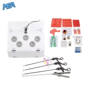 Portable foldable laparoscopic trainer simulator box with 1080P HD endoscope camera for surgical training practice