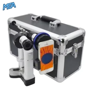 Portable Veterinary and Human Ophthalmic Slit Lamp HSL-1 with iPhone Adapter and Aluminum Carrying Case
