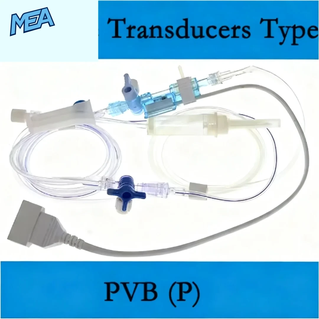 pressure transducers type pvb transducers used for invasive blood pressure monitoring in patient care systems for accurate physiological pressure measurement
