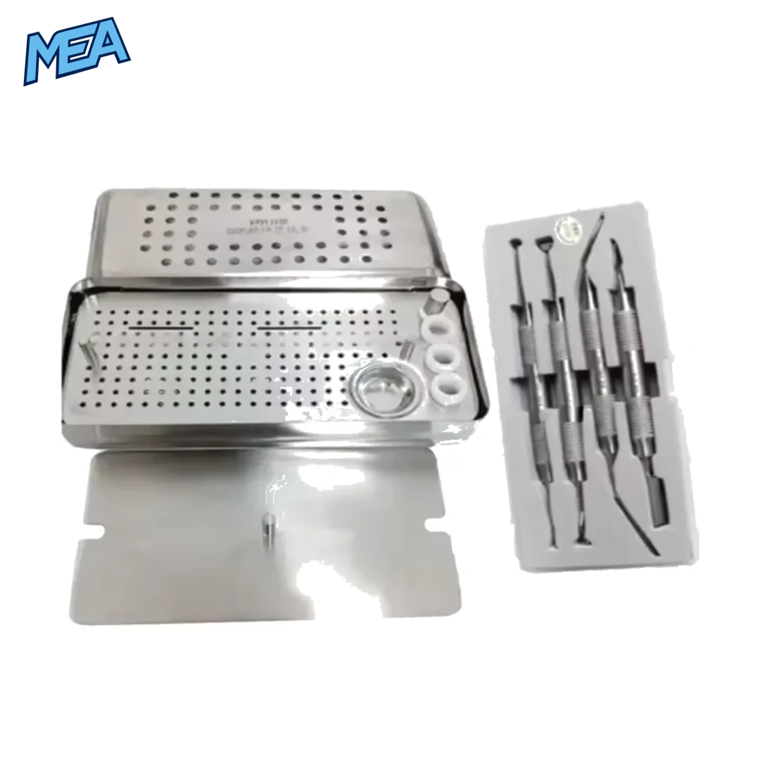 Dental PRF& CGF Box Implant Plate Rich Fibrin Box Implant Surgical Bone Membrane Kit Dentistry Lab Surgery Instrument (New) 4 PRF/CGF Membrane Preparation Box with Filler Dental Implant and Bone Graft Surgical Kit