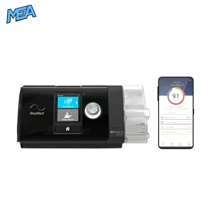 ResMed AirSense 10 AutoSet CPAP machine with HumidAir humidifier and ClimateLineAir heated tube