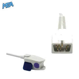 reusable nellcor pediatric clip spo2 sensor 3.2 ft with 7 pins connector for pediatric monitoring