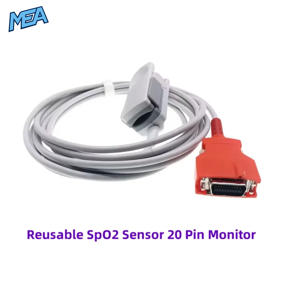 SpO2 Sensor Reusable Red 20 Pin for MASIMO LNC 10 Adult Pediatric Neonates Sizes SAO2 Probe LNCS RAD5 RAD6 RAD7 RAD8 BLT Q3 1 Reusable SpO2 Sensor Red 20 Pin compatible with Masimo LNC-10 LNCS RAD5 RAD6 RAD7 RAD8 patient monitors for adult pediatric and neonatal use