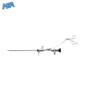 Rigid hysteroscope 30 degree 302mm with sheath and biopsy forceps for gynecology