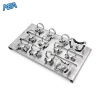Dental Rubber Dam Clamp Holder Tray with 12 Stainless Steel Clamps Clamp Organiser Set (New) 7 Rubber dam clamp holder tray with 12 stainless steel dental clamps