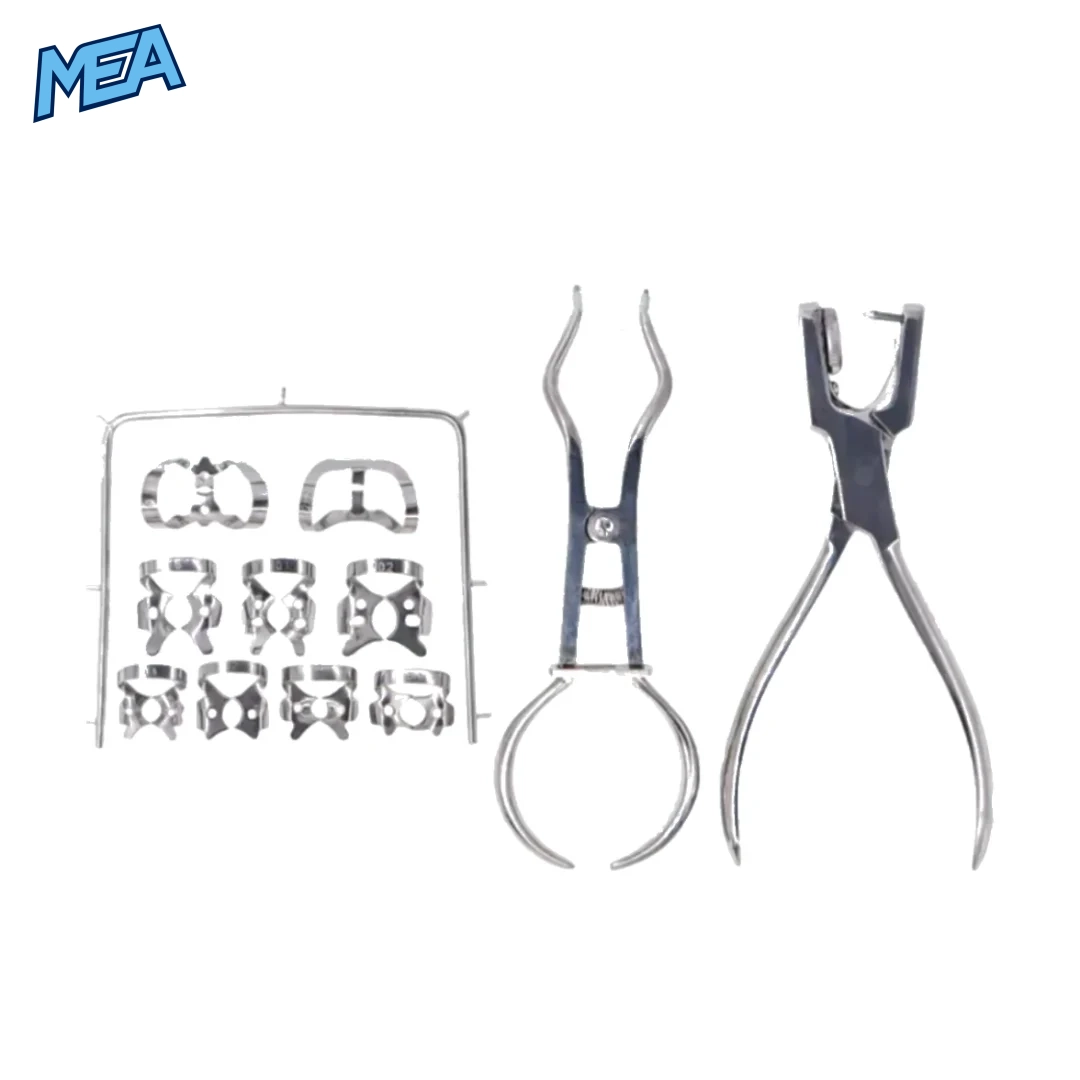 Rubber Dam Perforator and Clamp Tools for Dental and Orthodontic Professionals