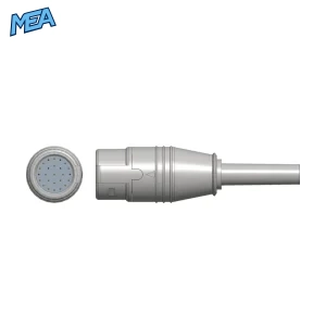 Round multi-pin connector of Schiller Defigard Touch 7 Masimo SET SpO2 sensor