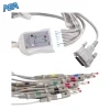 Schiller ECG 10 lead EKG cable compatible with Bionet Welch Allyn Mortara 12 channel patient cable