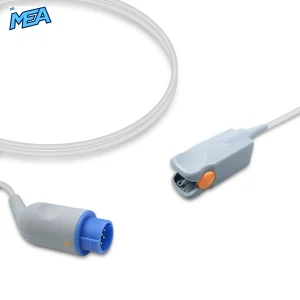 Pediatric Hard Shell SpO2 Sensor 3.0m for Schiller Monitors Reusable, Technology: Nellcor Oxismart