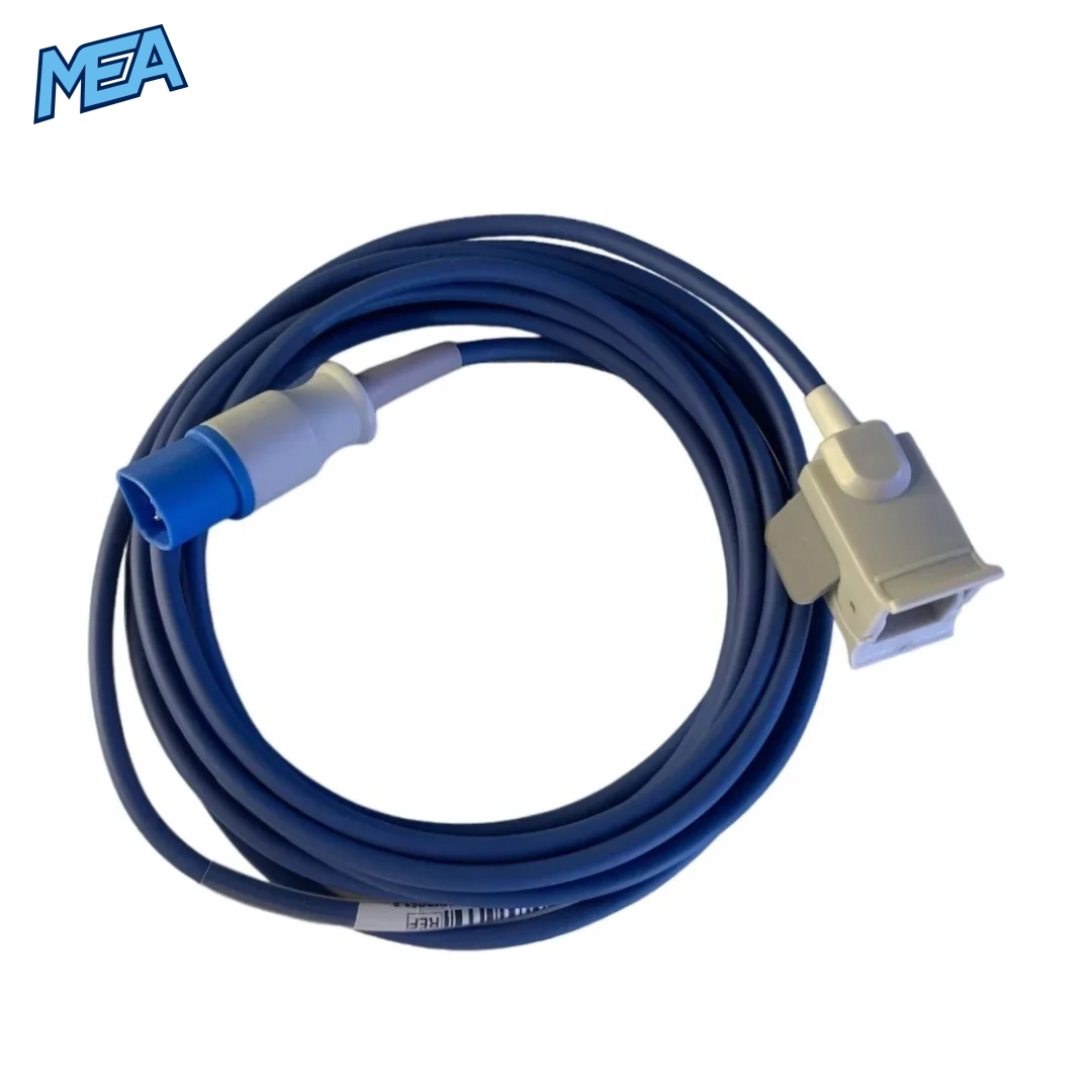 Reusable 8-Pin SpO2 Sensor for Philips M3 M4 MP20 MP30 Patient Monitors 4 Philips-style 8-pin reusable SpO2 sensor cable