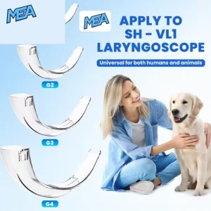 SHVL1 Veterinary Disposable Blade G1 G2 G3 G4 for digital video laryngoscope used in dog and cat intubation procedures