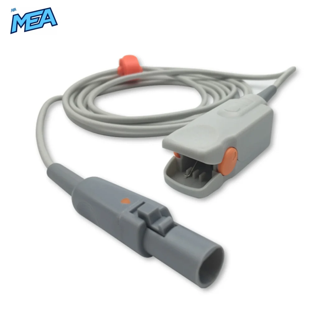 Adult Hard Shell SpO2 Sensor 3.0m for Spacelabs 015-0130-01 Reusable, Technology: Novametrix view 2