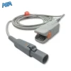Spacelabs 015-0130-01 adult hard shell SpO2 sensor with 3.0m cable, Novametrix technology