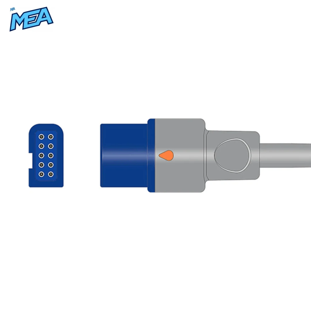 Pediatric Hard Shell SpO2 Sensor 3.0m for Spacelabs Monitors Reusable, Technology: Nellcor OxiMax 2 Spacelabs SpO2 sensor connector diagram