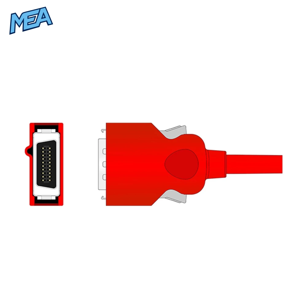SpO2 Adapter Cable 0.3m for Masimo M-LNCS Sensors (2405(RC-1)) 2 SpO2 Adapter Cable 0.3m for Masimo M-LNCS Sensors (2405(RC-1)) - view 2