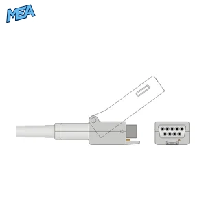 SpO2 Adapter Cable 0.3m for Masimo Rainbow SET Monitors & Nellcor Oxismart Sensors (2365(Red LNC-01)) - view 2