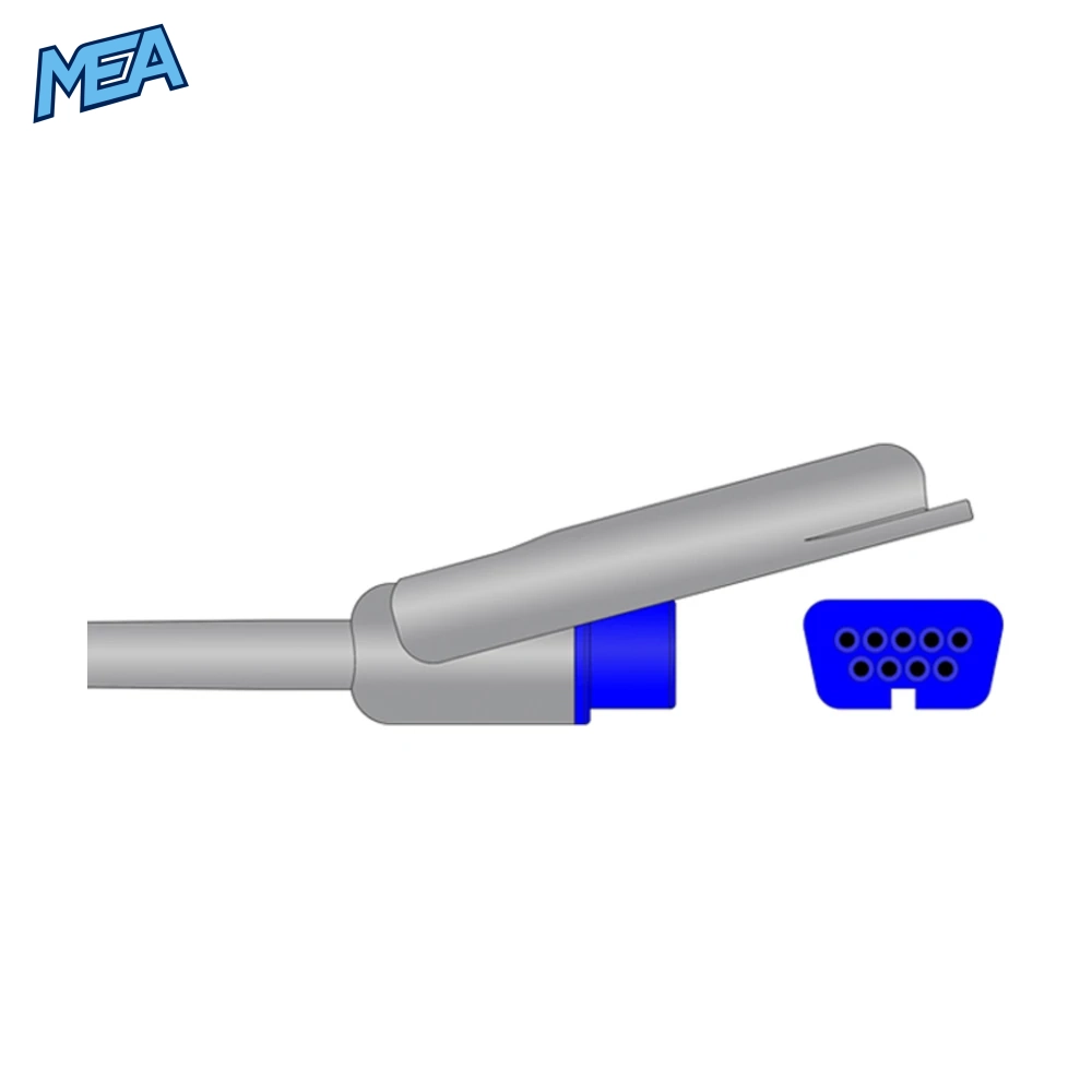 SpO2 Adapter Cable 1.5m for Nihon Kohden Monitors (JC-025P) 2 SpO2 Adapter Cable 1.5m for Nihon Kohden Monitors (JC-025P) - view 2