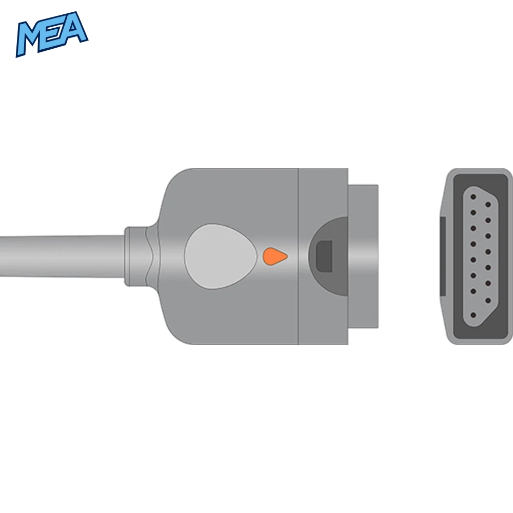 SpO2 Adapter Cable 2.4m for Draeger Monitors & Masimo M-LNCS Sensors 2 SpO2 Adapter Cable 2.4m for Draeger Monitors & Masimo M-LNCS Sensors - view 2