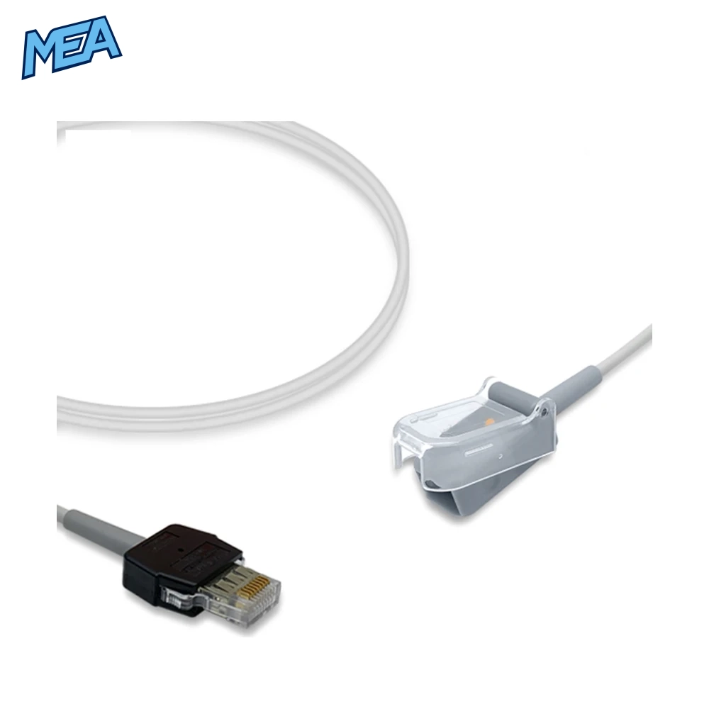 SpO2 Adapter Cable 2.4m for Mediaid Monitors & Nellcor Oxismart Sensors (POX055-620S) 4 SpO2 Adapter Cable 2.4m for Mediaid Monitors & Nellcor Oxismart Sensors (POX055-620S) - view 3