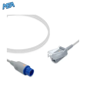 SpO2 Adapter Cable 2.4m for Mennen Medical Monitors & Nellcor Oxismart Sensors