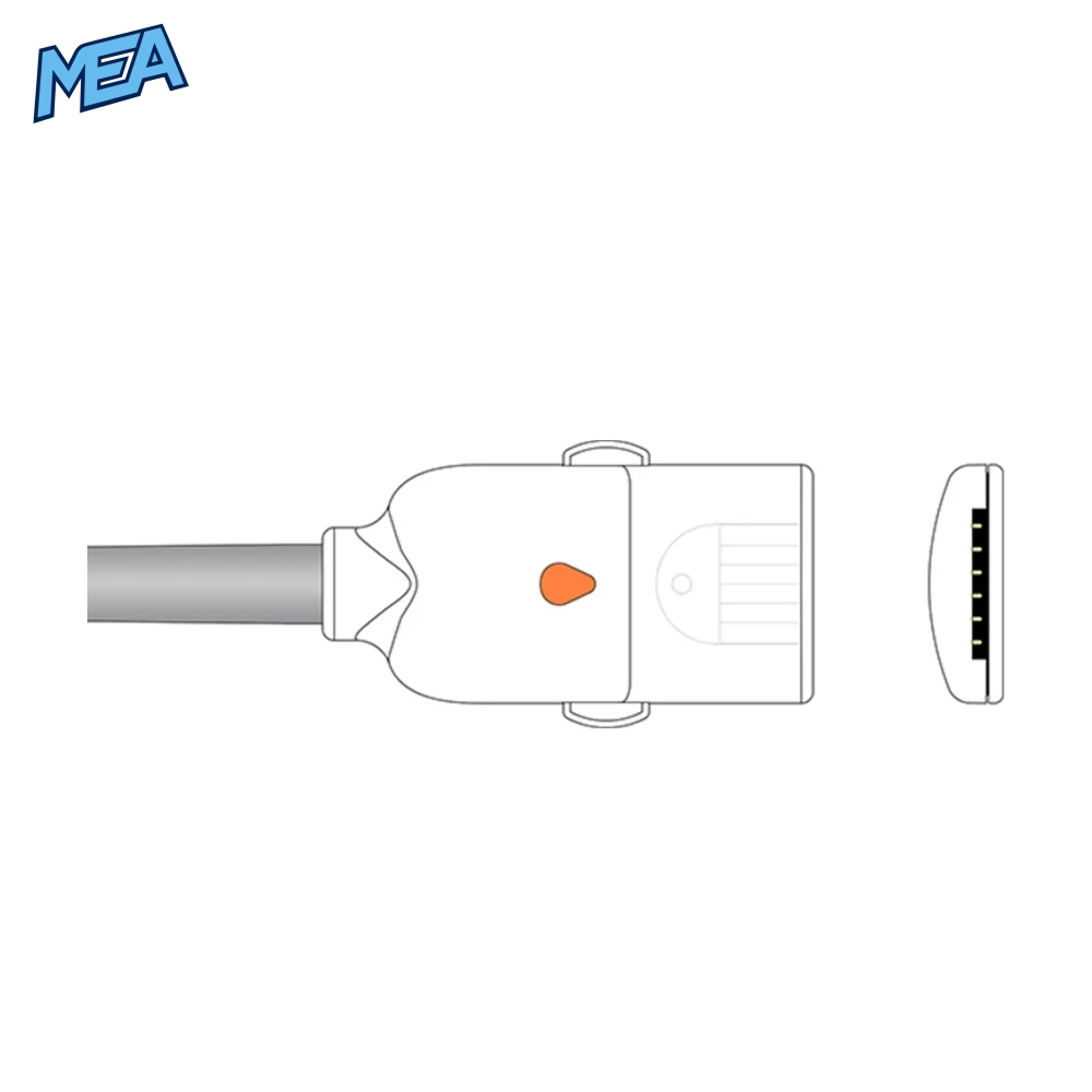 SpO2 Adapter Cable 2.4m for Mindray Monitors & Masimo LNOP Sensors (9200-30-10707) 2 SpO2 Adapter Cable 2.4m for Mindray Monitors & Masimo LNOP Sensors (9200-30-10707) - view 2