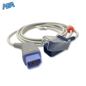 SpO2 Adapter Cable 3.0m for Nihon Kohden Monitors & Nellcor OxiMax Sensors (JL-650P)