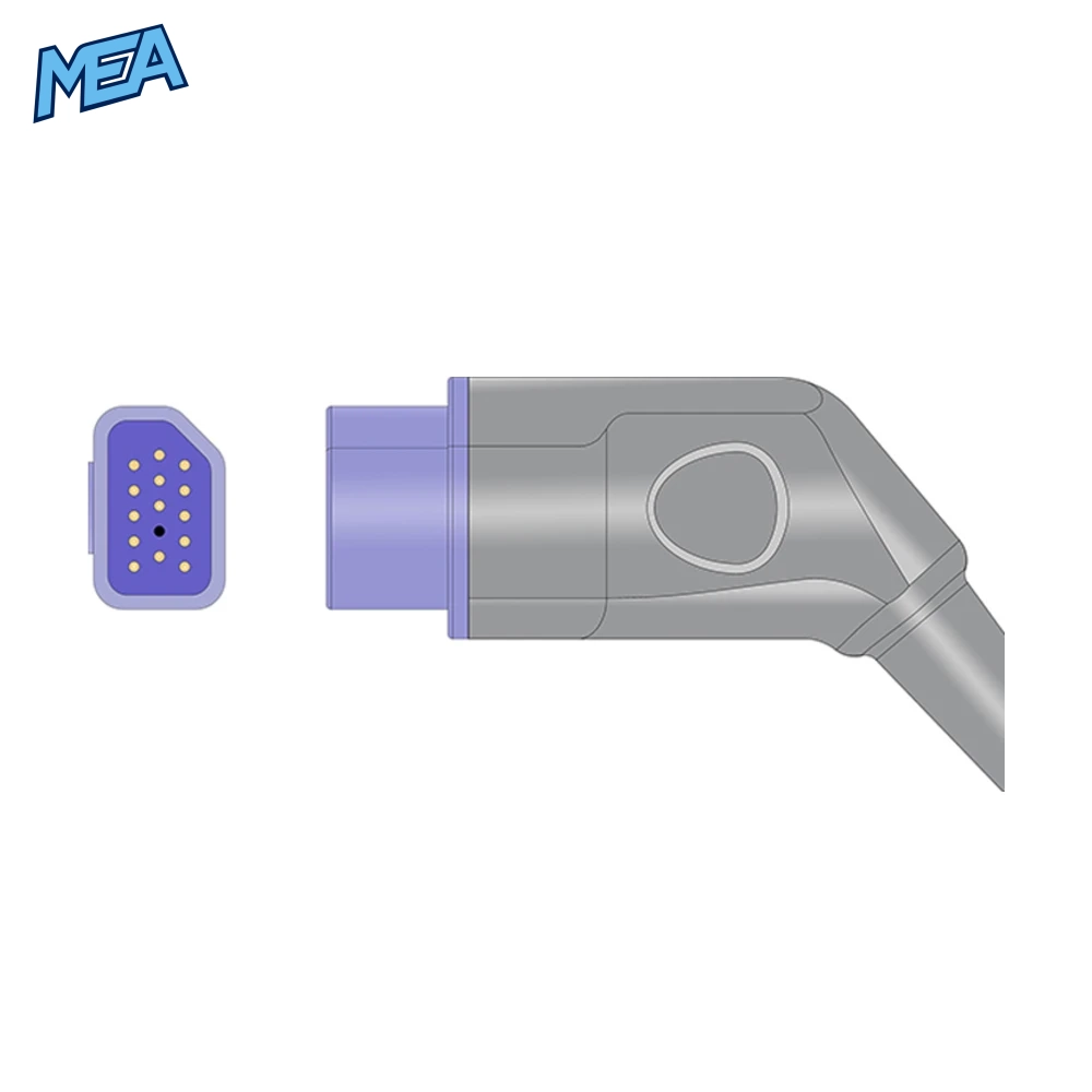 SpO2 Adapter Cable 3.0m for Nihon Kohden Monitors & Nellcor Oxismart Sensors (JL-650P) 4 SpO2 Adapter Cable 3.0m for Nihon Kohden Monitors & Nellcor Oxismart Sensors (JL-650P) - view 3