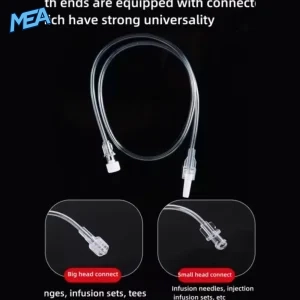 sterile IV extension line PVC connecting hose 30cm 50cm 100cm medical infusion tubing set