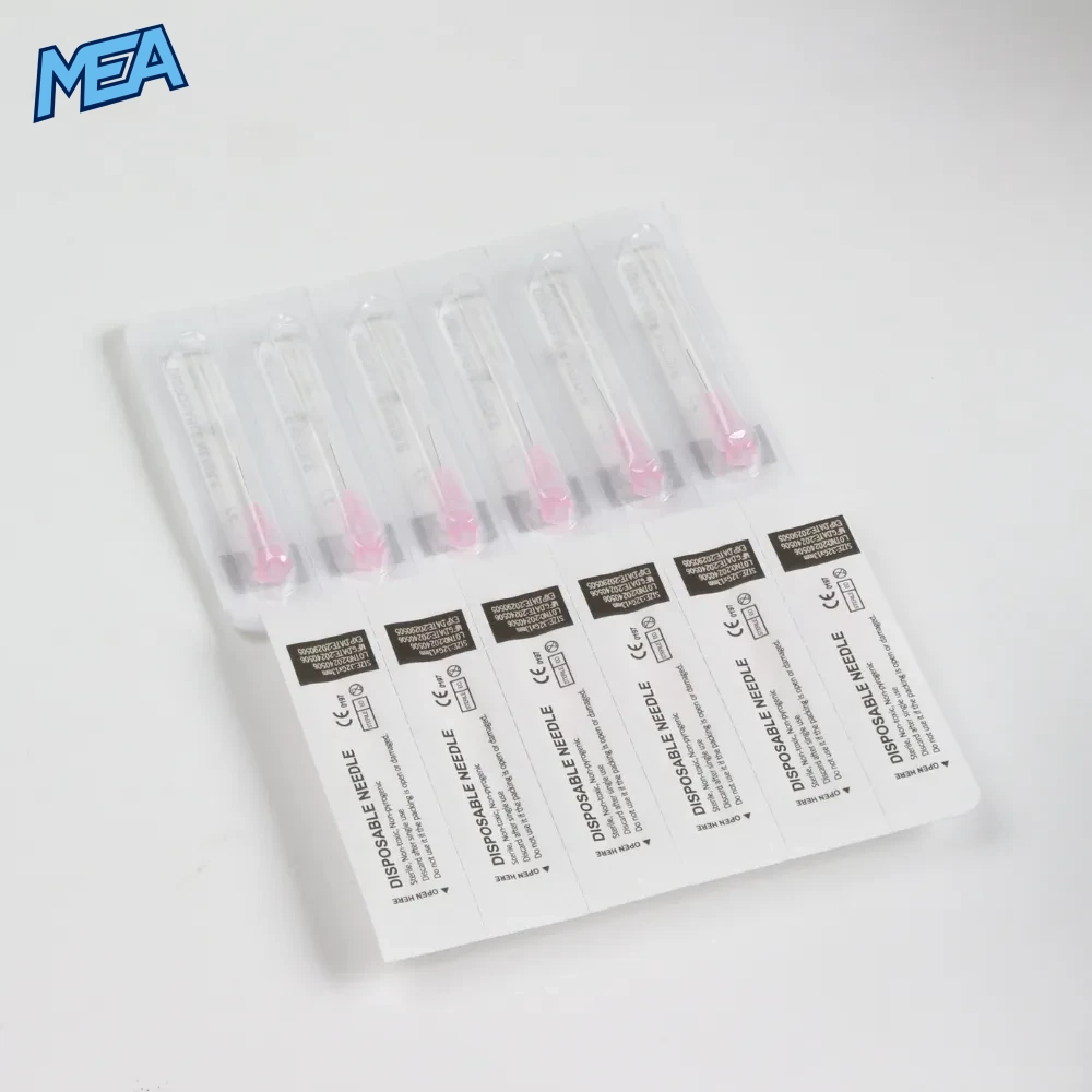 Disposable Hypodermic Needles 29G–34G Ultra-Fine Sterile Luer Needles 1.5mm–13mm (Box of 100) 10 Sterile Luer hub disposable needles in individual blister packs