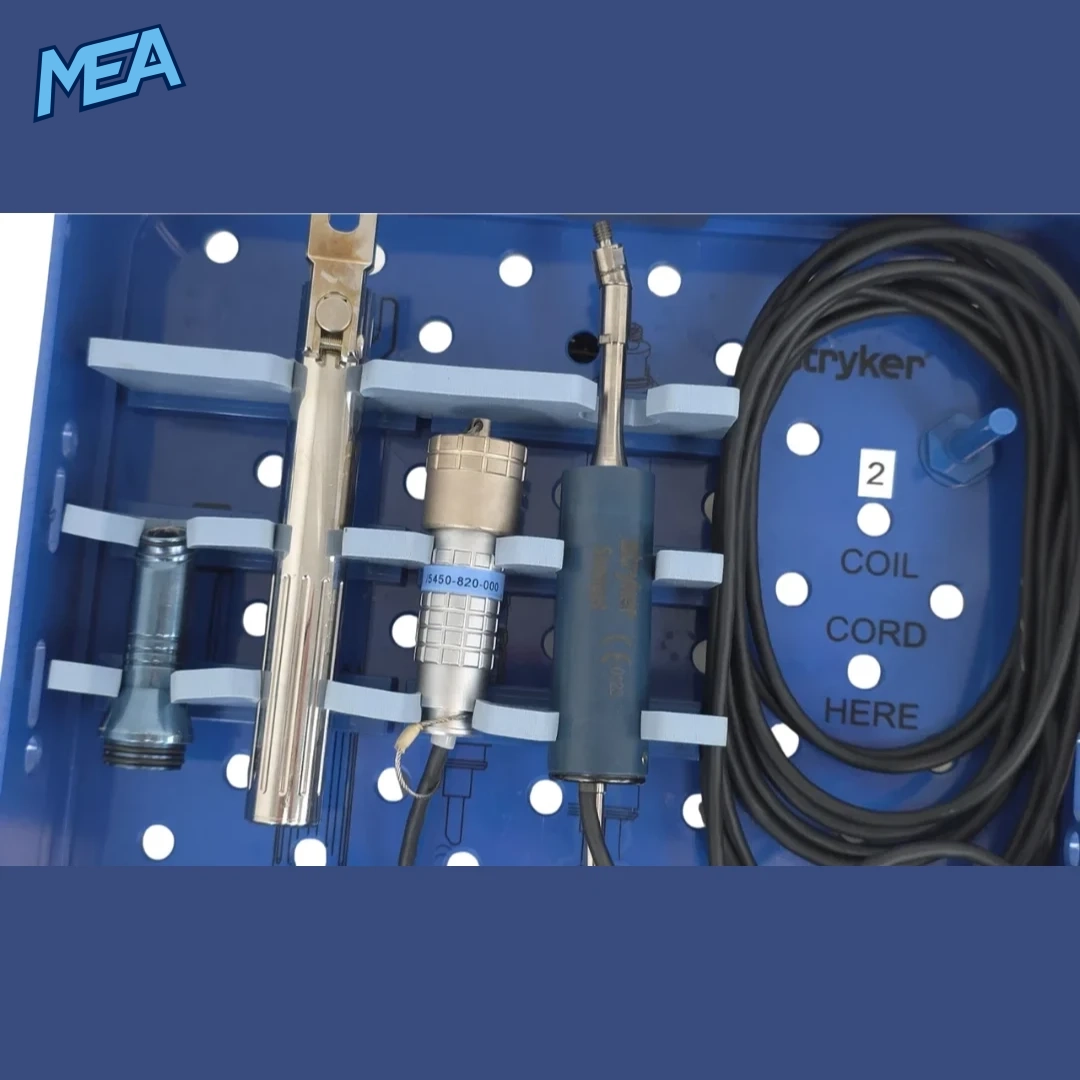 Stryker Sonopet 5450-820-000 (5450820000) Ultrasonic Aspirator 25kHz Angled Handpiece Set (Refurbished) 2 25kHz Stryker Sonopet ultrasonic surgical handpiece angled design for tissue aspiration and dissection