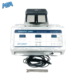 Image Alt Text SEO Filename Image Description Stryker SonoPet Omni UST-2001 Ultrasonic Surgical System with handpiece and footswitch for precision neurosurgery