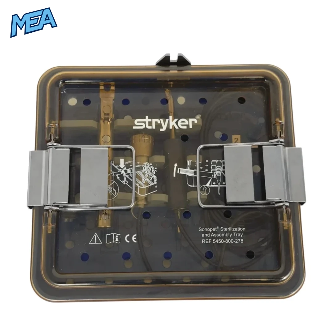 Stryker Sonopet 5450-820-000 (5450820000) Ultrasonic Aspirator 25kHz Angled Handpiece Set (Refurbished) 4 Stryker Sonopet surgical aspirator handpiece set model 5450-820-000 refurbished medical equipment