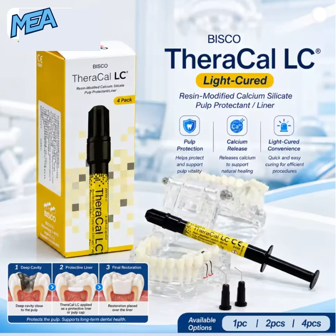 TheraCal LC Dental Pulp Capping Calcium Silicate Liner Light Cure Resin Base Material For Direct Indirect Pulp Protection 1 TheraCal LC calcium silicate dental pulp liner for direct and indirect pulp capping