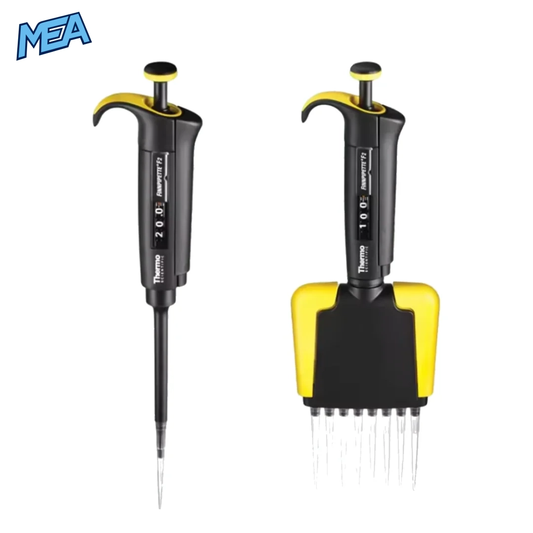 Thermo F2 pipette full range single and multi-channel adjustable volumes