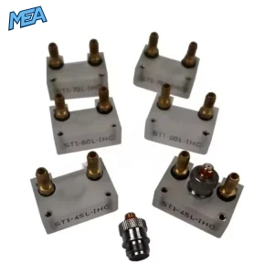 TOFD Ultrasonic Transducer screw-in wedge set – ST1-45L-IHC, ST1-60L-IHC, ST1-70L-IHC irrigated wedges with microdot connector