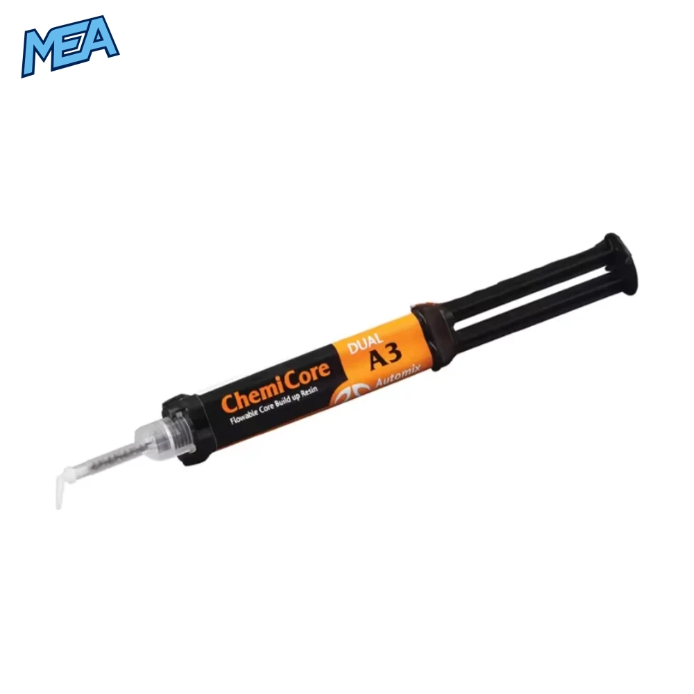 Caries Filling Material Tooth Repair Kit Self Cure Resin Teeth Cavities Restoration Permanent Filler Supplies Automix 2 Tooth filling kit self-cure resin automix syringe - ChemiCore Dual A3 caries filling material