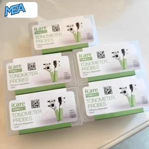 Multiple boxes of TVP01 iCare TonoVet disposable tonometer probes, 100 pcs each