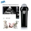 Portable Veterinary Ultrasound Scanner 5.0MHz Wireless Probe Pigs, Dogs & Sheep Pregnancy Detector 4 Portable wireless veterinary ultrasound scanner with smartphone app display, charger, USB cable, and dog, pig and goat icons