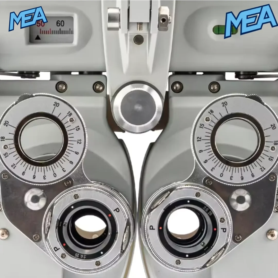 VT 100 Optical View Tester Precision Optometry Phoropter For Accurate Vision Refraction Testing 2 VT-100 vision tester phoropter in clinical use during eye examination and refraction test