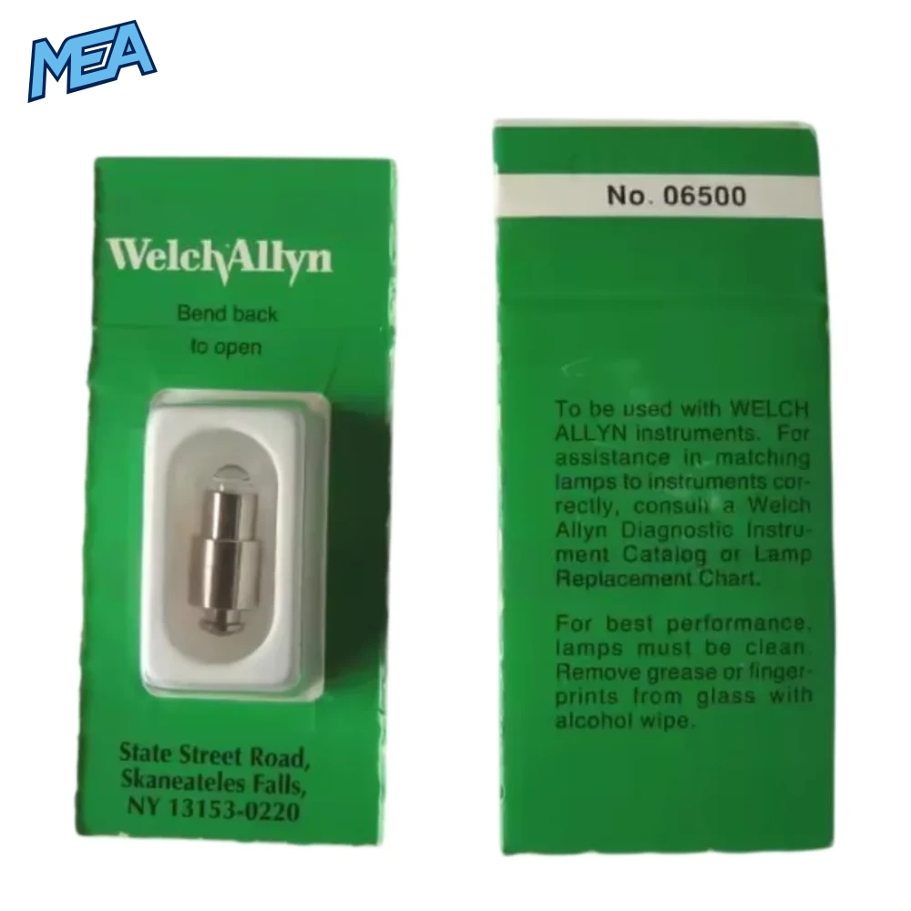 Welch Allyn 06500-U Bulb WA HPX Macroview Otoscope 3.5V 0.78A Lamp WelchAllyn 06500 Veterinary Light 1 Piece 1 Welch Allyn 06500-U 3.5V Halogen HPX MacroView otoscope replacement bulb