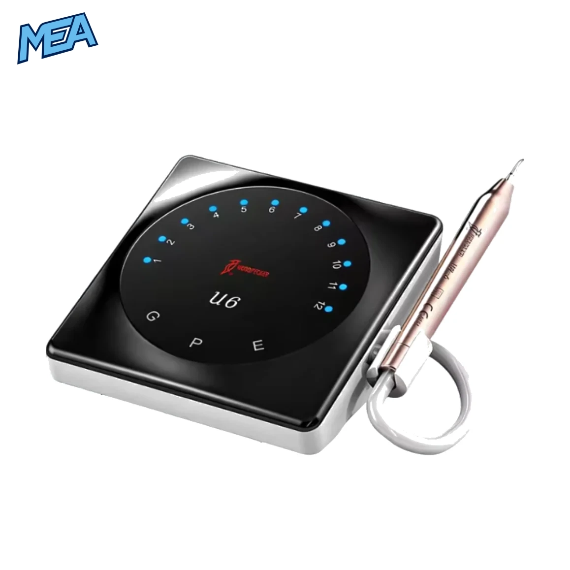 Woodpecker Tooth Cleaner With Intelligent Touch System Powerful Plus High Quality Handle U6 Led 1 Woodpecker U6 LED Ultrasonic Scaler with intelligent touch system and LED handpiece for professional dental plaque and tartar removal