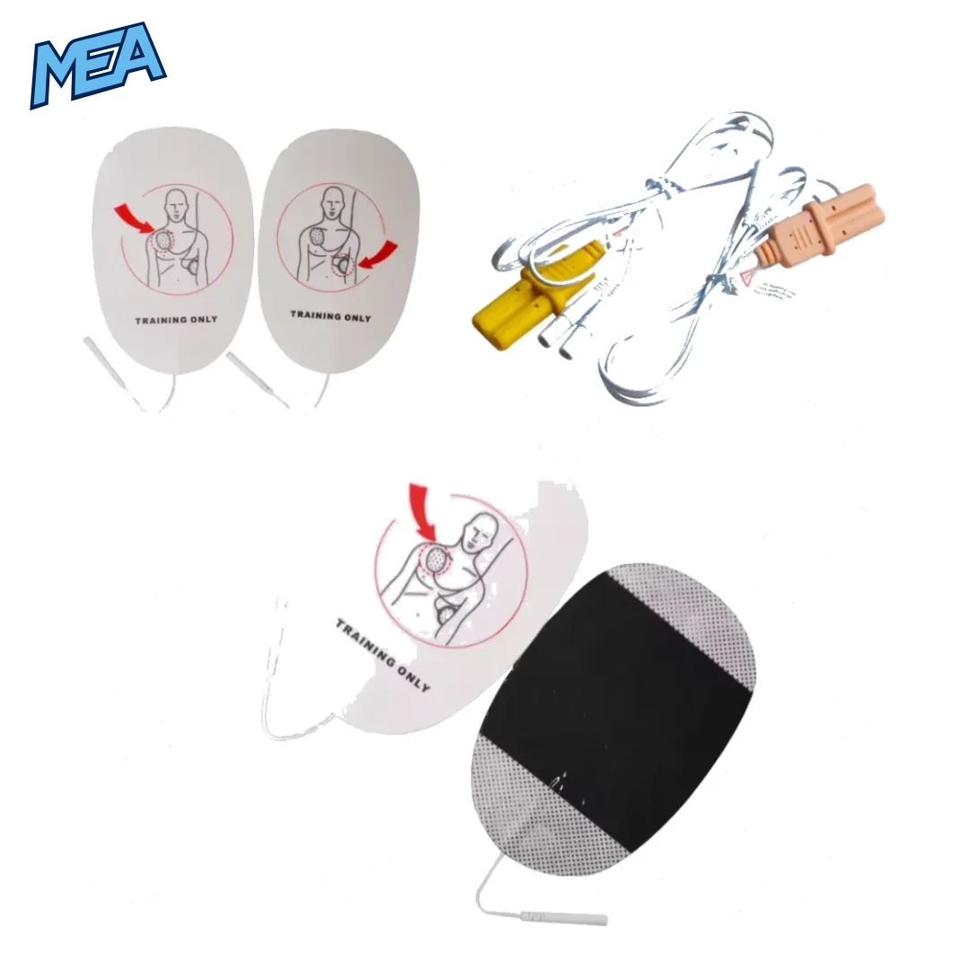 5 Pair XFT Adult Pads With Cable For XFT 120 XFT 120C+ AED Trainer Replacement 2 Pediatric XFT AED trainer pads replacement with cable for XFT-120C+ training defibrillator