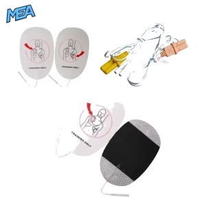 Pediatric XFT AED trainer pads replacement with cable for XFT-120C+ training defibrillator
